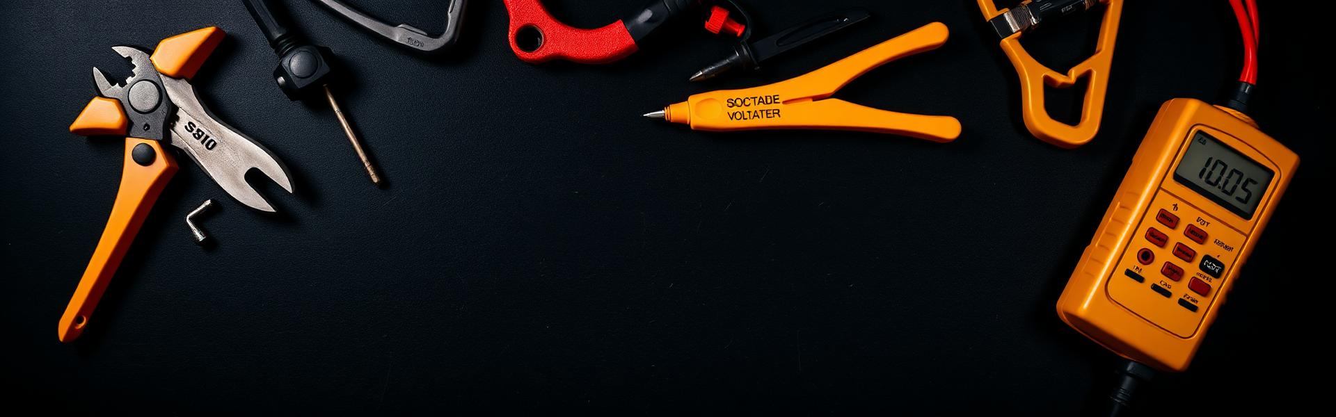 Professional electrical tools representing LJK Electrical services in Surrey