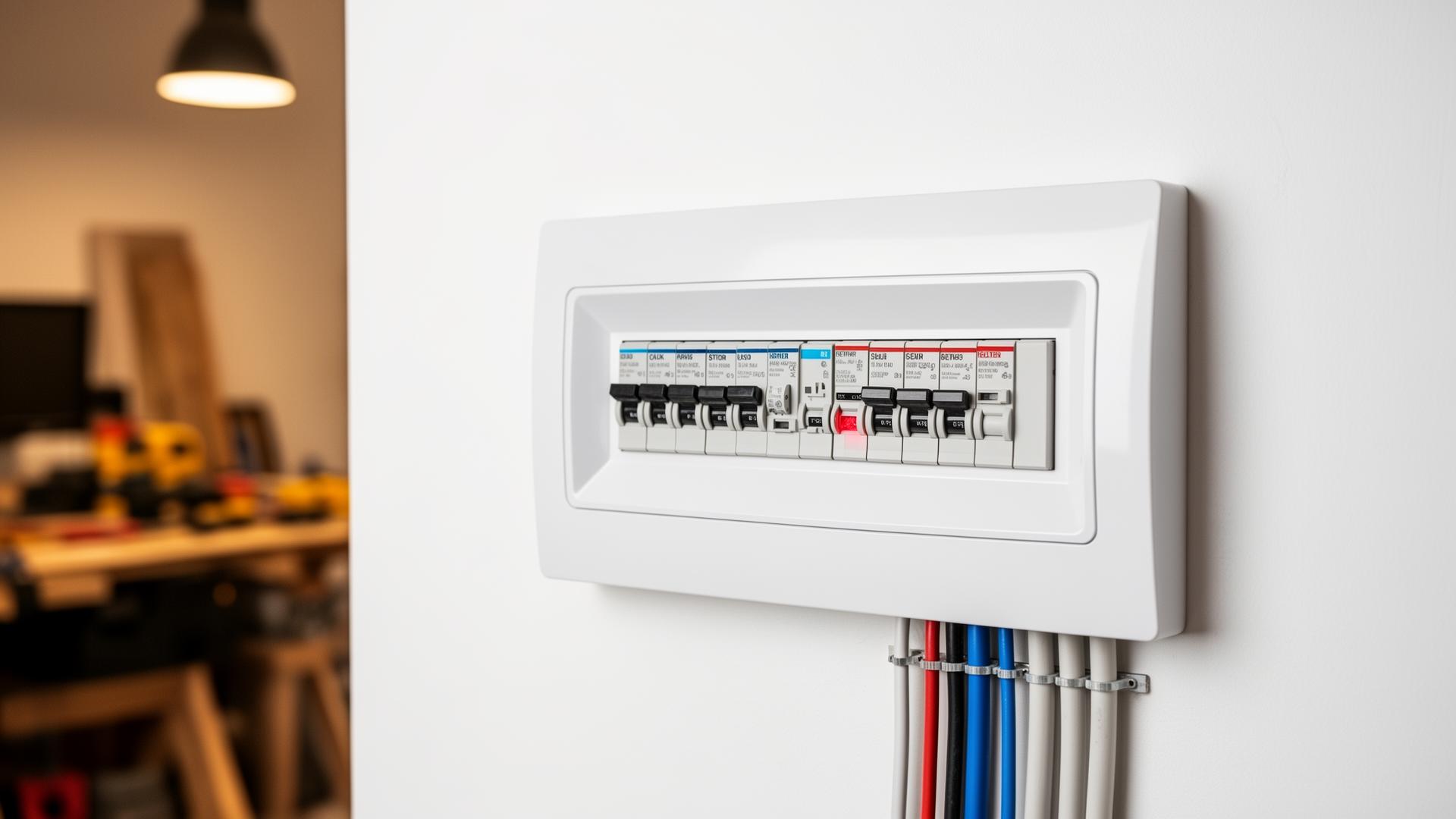 Professional consumer unit installation by LJK Electrical in Surrey