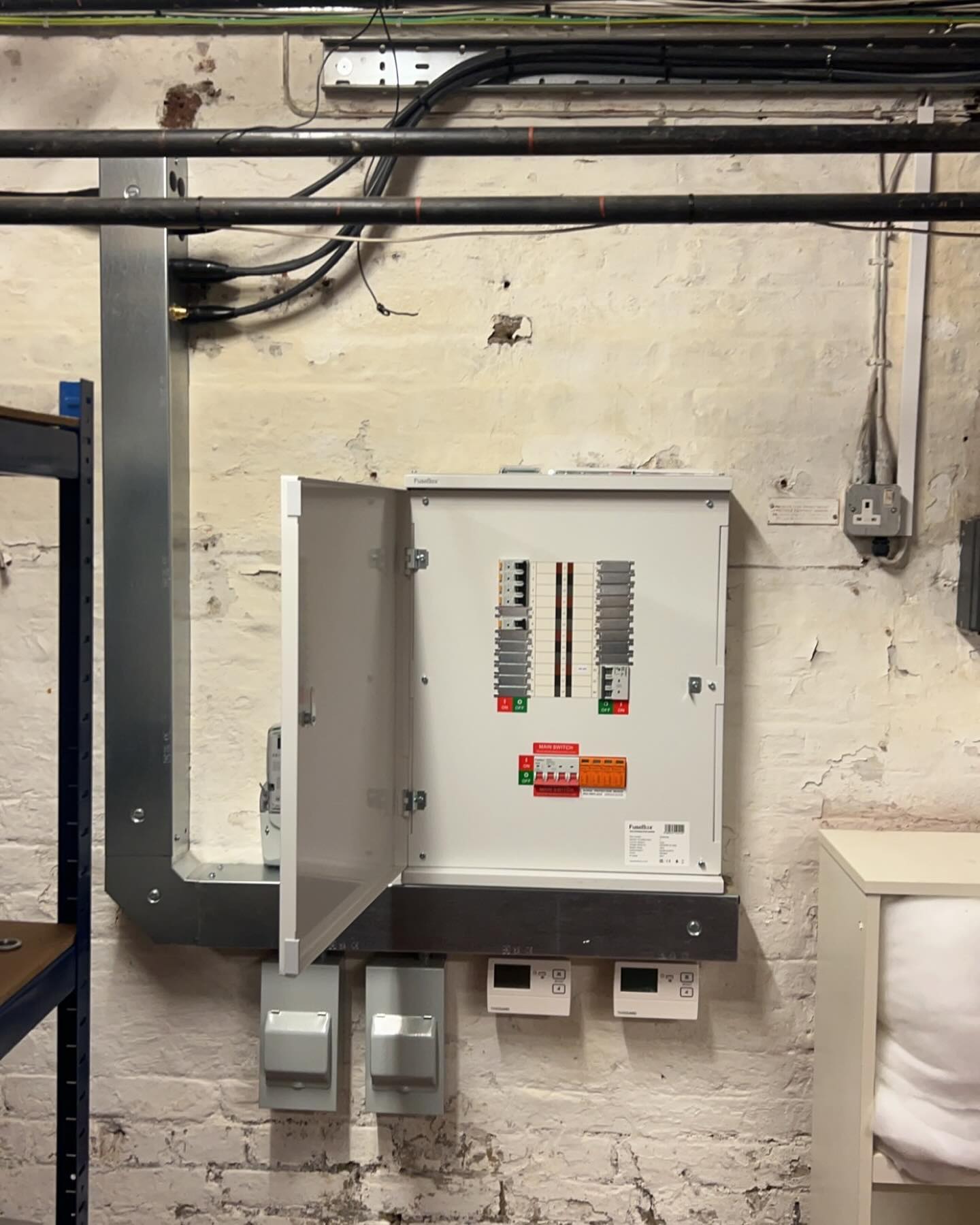 FuseBox consumer unit with main switch and SPD installed